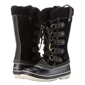 Joan of Arctic SOREL Black Shearling Snow Boots